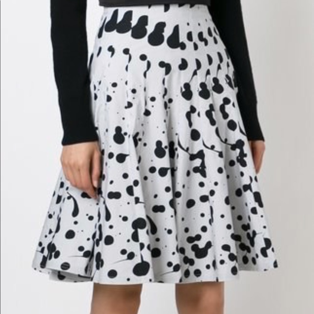 Marc By Marc Jacobs Paint Splatter Pleated Skirt